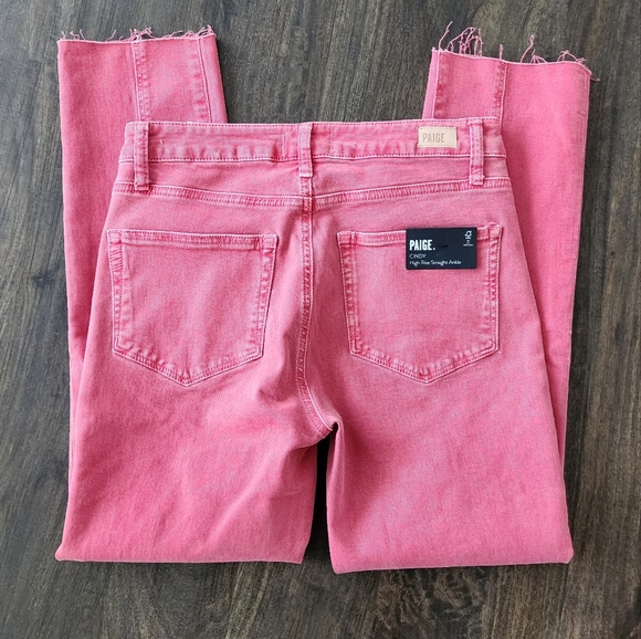 Paige Cindy High Rise Straight Ankle Jeans - Picture 2 of 3